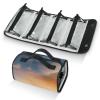Xiaoyanbd Eiffel Tower Travel Toiletry Bag for Women, 4 in 1 Roll Up Makeup Cosmetic Bag With 4 Removable PVC Zipper Pouch view 1