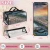 Xiaoyanbd Eiffel Tower Travel Toiletry Bag for Women, 4 in 1 Roll Up Makeup Cosmetic Bag With 4 Removable PVC Zipper Pouch view 3