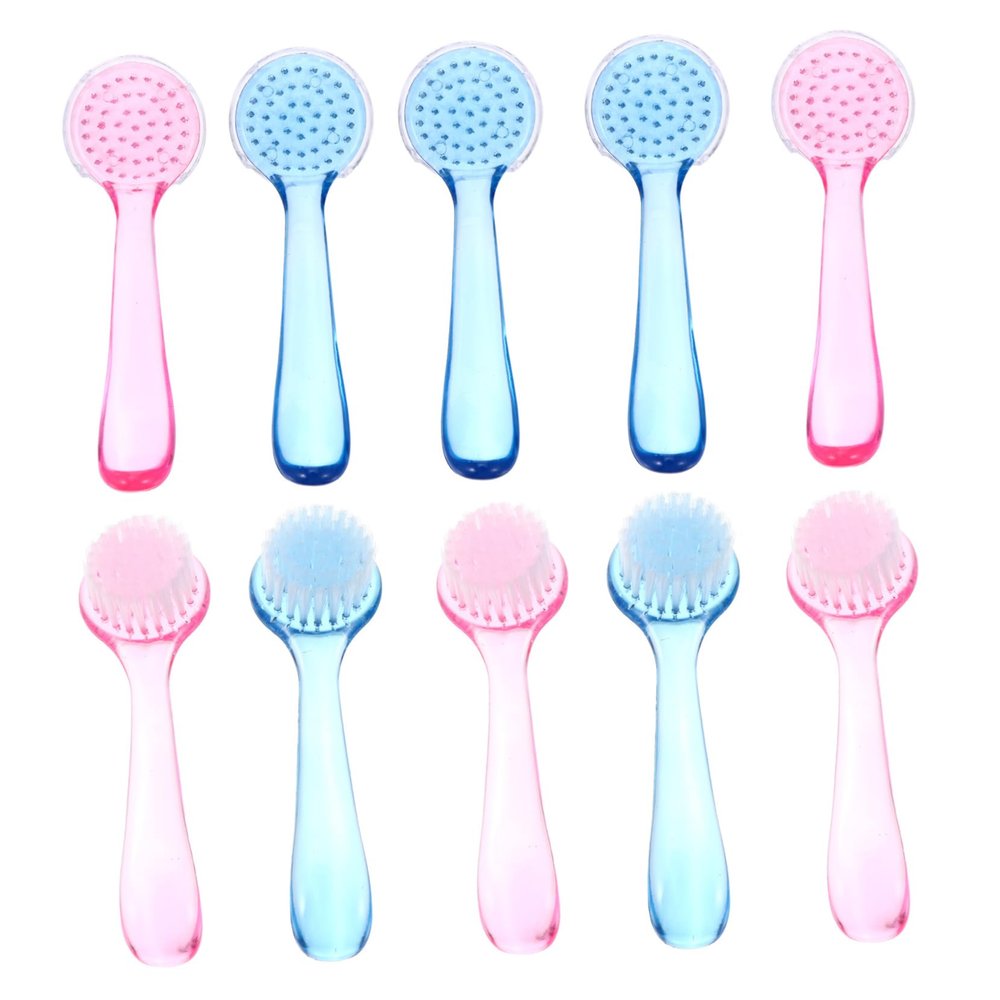 Beaupretty Pedicure Brush for Toe Cleaning 10pcs Nail Brush Set Hand Scrubber for Complete Manicure and Pedicure Random