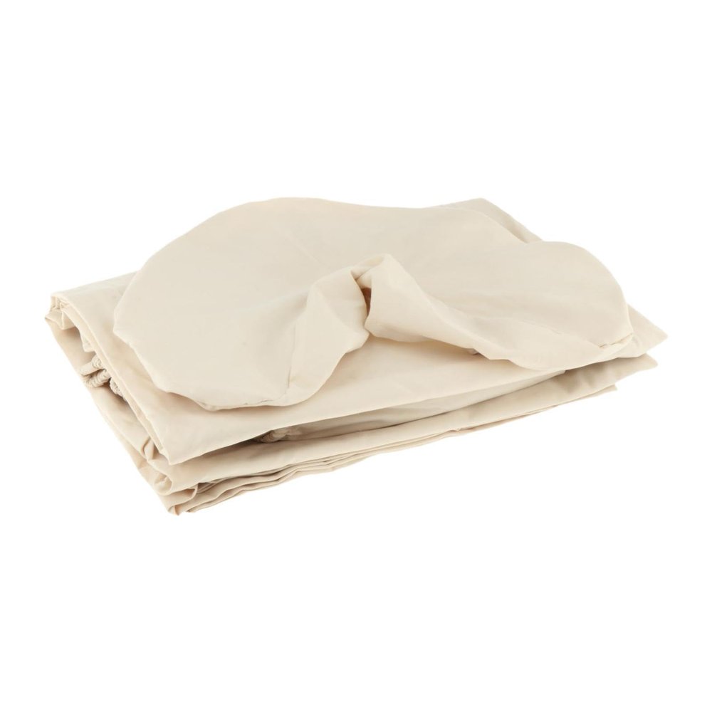 3 Pieces Massage Table Sheet Set SPA Bed Cover Breathable Lightweight, Beige Yellow
