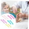 GALPADA Manicure Tool Handle Sleeve 5 Pairs Nail Cuticle Scissor Handle Covers Scissors Cover Nail Clippers Random view 4