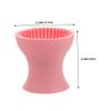 Beatifufu 2pcs Silicone Makeup Brush Cleaning Tool Portable Soft Brush Washing Cup for Home Travel Gentle Silicone Multifunctional Storage view 2