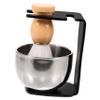 CALLARON 1set Shaving Brush Kit Stand Foaming Bowl and Soft Bristles for Men Grooming and Beard Care view 1