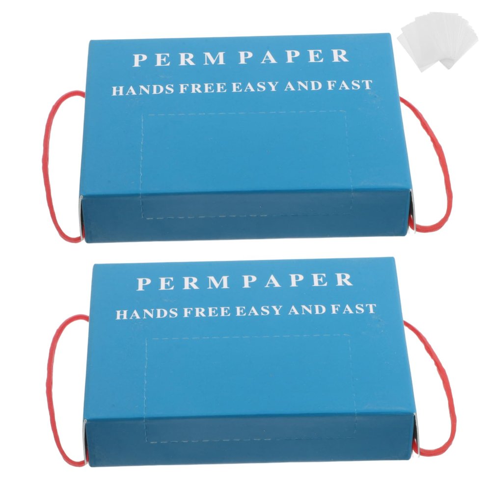 BIUDECO 600sheets Ultra Thin Hair Perm Papers Disposable Perming Paper for Cold and Hot Styling Professional Grade Hair Wrapping for Salon and Home Use