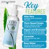 AloeHydrate Gentle Exfoliating Face Wash; The Power of Nature Cleanses, Exfoliates, Smoothes & Clear Pores. Aloe vera, Fruit Enzymes, Squalane & Jojoba oil & Ceramide for Clean, Soft & Glowing Skin view 4