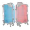 BESPORTBLE 2pcs Mini Suitcase Candy Box Lightweight Travel Storage for Makeup Eyelashes and Accessories Compact Plastic Trolley Design view 1
