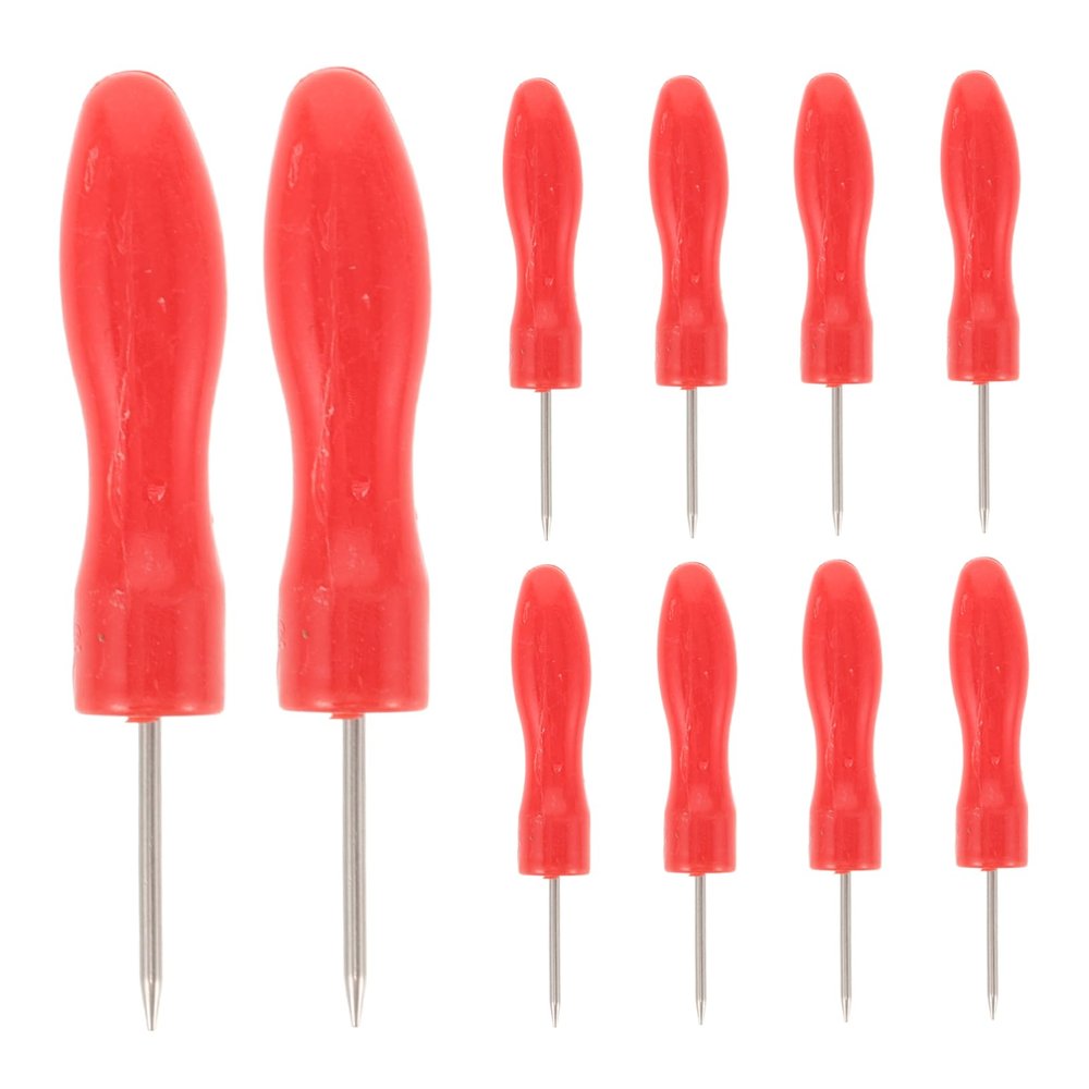 DEARMAMY 10pcs Stainless Steel Glue Bottle Opening Pins Replacement Needles for Eyelash Glue Bottle Tips