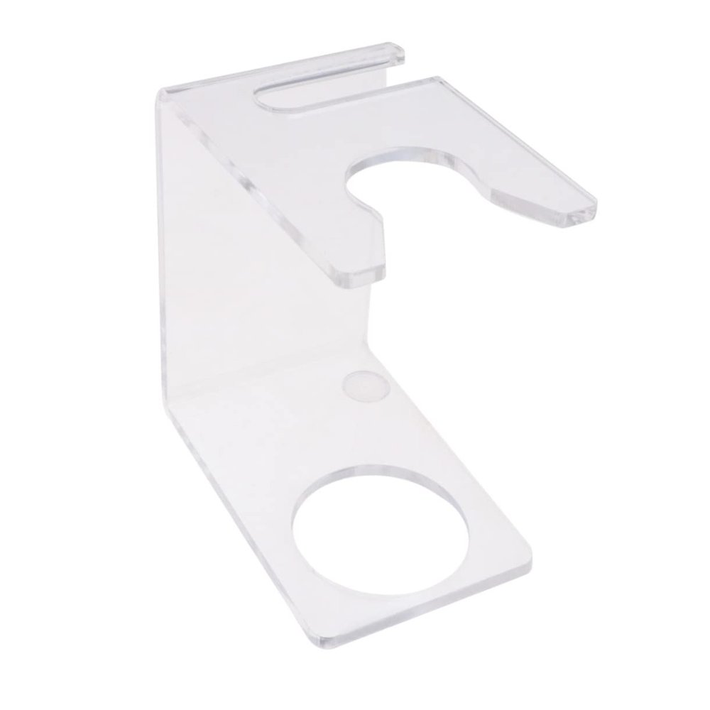 CALLARON Badger Shaving Brush Holder Wall Mount Razor Brush Stand Acrylic Material for Men's Razors