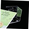 CALLARON Badger Shaving Brush Holder Wall Mount Razor Brush Stand Acrylic Material for Men's Razors view 2