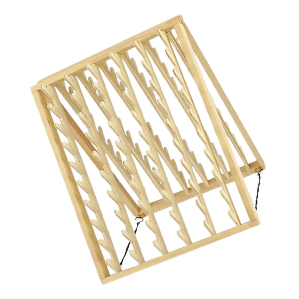 ERINGOGO Wooden Hair Braiding Rack Multi-Functional Wall-Mounted Hair Extension Holder for Salon Use Sturdy Design and Home Braiding Includes Thread Spools