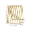 ERINGOGO Wooden Hair Braiding Rack Multi-Functional Wall-Mounted Hair Extension Holder for Salon Use Sturdy Design and Home Braiding Includes Thread Spools view 2