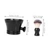 DEARMAMY Men's Beard Grooming Set Multi-use Shaving Brush with Durable Nylon Bristles and Plastic Soap Bowl for Easy Lathering for Home Beard Care and Grooming Techniques view 2
