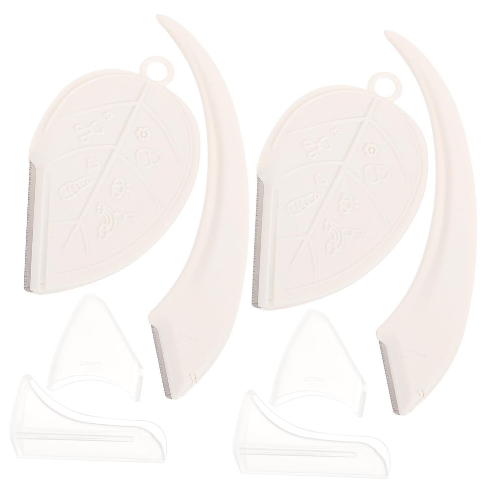 VICASKY 4pcs Facial Hair Removal Kit Women Eyebrow Razors Personal Trimmer for Travel Beauty Salons
