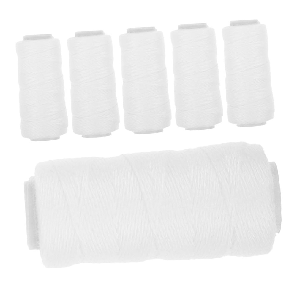 DEARMAMY 6pcs Facial Hair Removal Threading Tool Thread for Eyebrow and Facial Epilation Gentle and Hair Removal Compatible Various Threading Machines