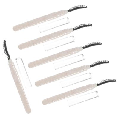 Beaupretty 6pcs Silicone Eyelash Brushes for Lash Extensions Lash Wands for Eye Makeup Easy to Use Reusable Beauty Tool for Home Travel and Salons for Natural Look and Eyebrow Grooming