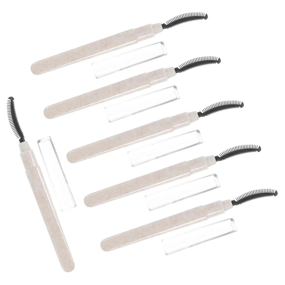 Beaupretty 6pcs Silicone Eyelash Brushes for Lash Extensions Lash Wands for Eye Makeup Easy to Use Reusable Beauty Tool for Home Travel and Salons for Natural Look and Eyebrow Grooming