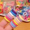 100 Pcs Small Seamless Hair Ties, Ponytail Holders Hair Accessories, Small Mini Seamless Elastic Hair Bands(Rainbow Colors) view 3