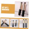CALLARON 2pcs Silicone Lip Brush Lipstick Applicator Lip Balm Brush Mask Round Head for Women view 4