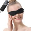 Aroma Season Heated Eye Mask for Dry Eyes, Warm Eye Compress with Flaxseed Graphene FIR for MGD, Dry Eye Syndrome, Chalazion Blepharitis Treatment, Steam Moist Heat Therapy to Unclog Glands (Black) view 1
