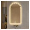 24X36 Inch Washroom Arched Mirror Shower - Lights Illuminated Bathroom Mirror Bedroom Makeup Mirror,Mirrors view 1