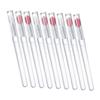 Ipetboom Silicone Lip Brush Set 9 Pcs Small Lipstick Applicators Dust Cover Lip Makeup Brushes and Concealer for Travel and Professional Use view 1