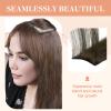 GOO GOO Invisi Edge Clip in Hair Extensions Set, 12inch 85g, 4pcs Injected Seamless PU Clip ins and 3pcs Classical PU Clip insn Real Human Hair, #(T3/8) P(T3/613) view 3