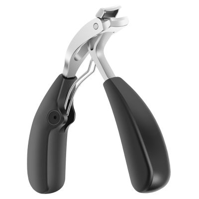 1Pcs Stainless Steel Toenail Clippers Safe Slanted Nail Clippers Cutters Scissors with Handle Professional Curved Blade Grooming Tool for Seniors