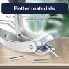 1Pcs Stainless Steel Toenail Clippers Safe Slanted Nail Clippers Cutters Scissors with Handle Professional Curved Blade Grooming Tool for Seniors view 4