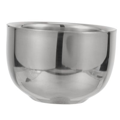 MERRYHAPY Stainless Steel Shaving Bowl Anti-slip Barber Tool for Lathering Shaving Soap at Home Capacity Foaming Bowl for Men Easy to Clean and Use