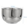 MERRYHAPY Stainless Steel Shaving Bowl Anti-slip Barber Tool for Lathering Shaving Soap at Home Capacity Foaming Bowl for Men Easy to Clean and Use view 2