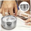 MERRYHAPY Stainless Steel Shaving Bowl Anti-slip Barber Tool for Lathering Shaving Soap at Home Capacity Foaming Bowl for Men Easy to Clean and Use view 3