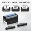 2PACKBLACKShaver Replacement Foil Compatible with Remington TITANIUM-X Flex & Pivot Foil and Cutter F5800 & F7800,Shaver heads Fit for Remington F4900,F5800,F7800 view 2