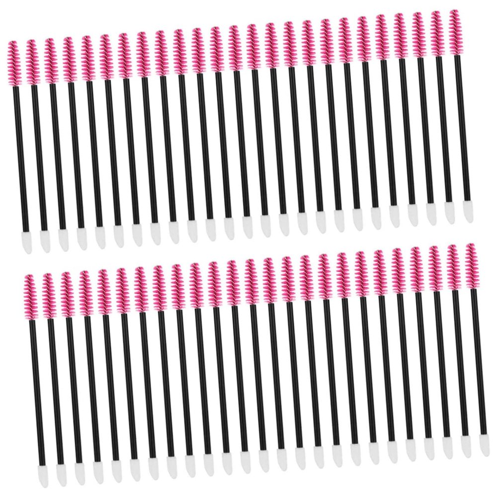 HAKIDZEL 50pcs Eyelash Brush for Eyebrow Extensions Lash Brush Eyelash Comb Mascara Wand Disposable Travel-friendly