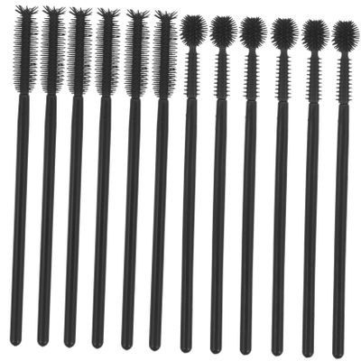 LALADEFIEE 100pcs Portable Eyelash Curler Makeup Brush Disposable Lashes Eyebrows Tools for Women for Travel Practice