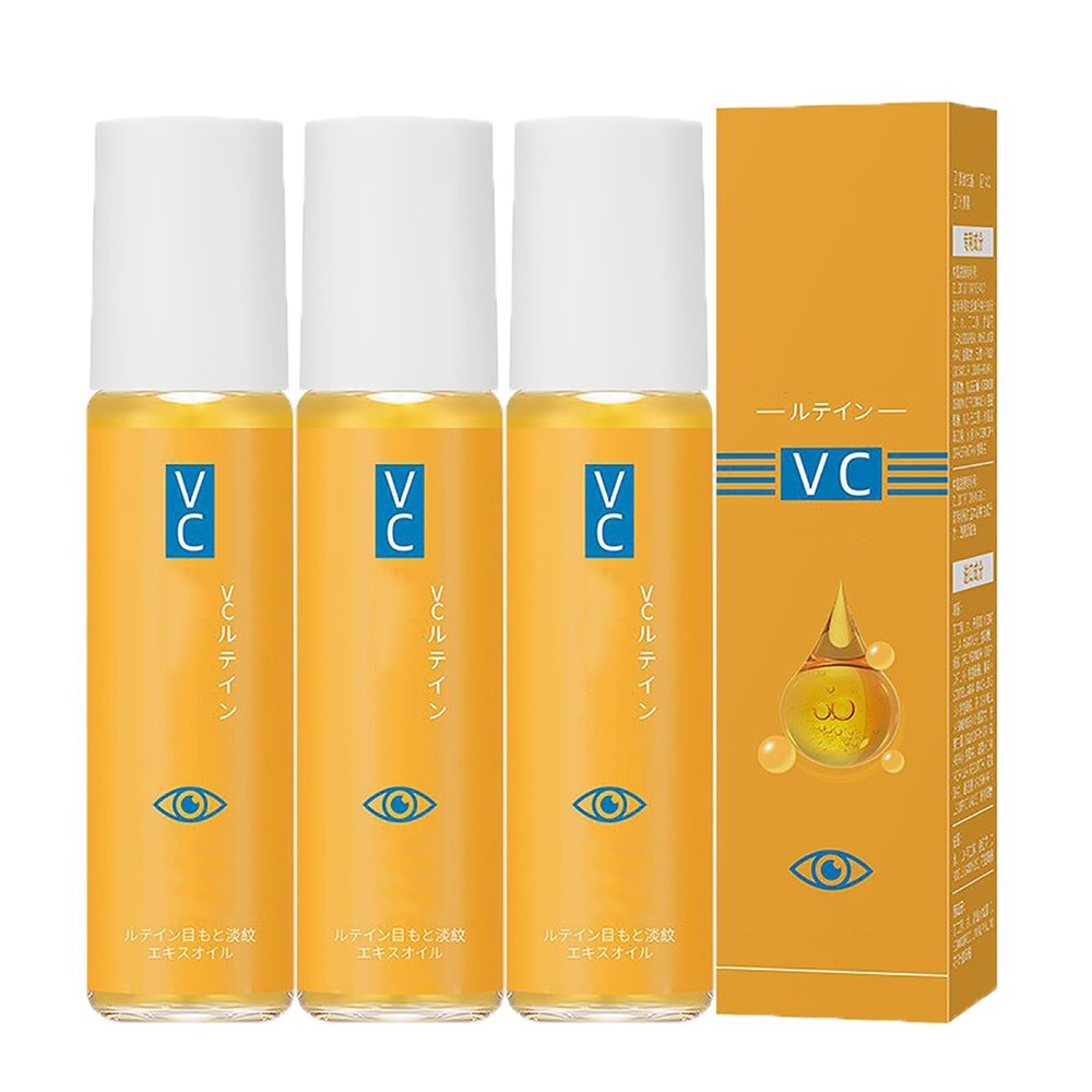 Lutein Eye Essence Oil,Lutein Eye Serum,Vitamin C Eyes Essences Oil, Eyes Wrinkle Essence Oils,Improve Wrinkle (3pcs)