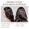 GOO GOO Invisi Edge Clip in Hair Extensions Set, 16inch 140g, 5pcs Injected Seamless PU Clip ins and 2pcs Classical PU Clip ins, Virgin Real Human Hair, #P18D/22F view 2