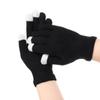1 Pairs Cotton Moisturizing Gloves, Touchscreen Fingers for Eczema Dry Hands Hand Care Overnight Moisturizing (Medium Size, Black) view 1