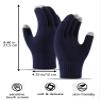 1 Pairs Cotton Moisturizing Gloves, Touchscreen Fingers for Eczema Dry Hands Hand Care Overnight Moisturizing (Medium Size, Black) view 2