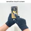 1 Pairs Cotton Moisturizing Gloves, Touchscreen Fingers for Eczema Dry Hands Hand Care Overnight Moisturizing (Medium Size, Black) view 3