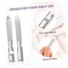 BESTYASH Set of 2 Metal Nail Files Small Nail Files for Women Double-Sided Grooming Kit and Pedicure view 2