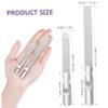 BESTYASH Set of 2 Metal Nail Files Small Nail Files for Women Double-Sided Grooming Kit and Pedicure view 3