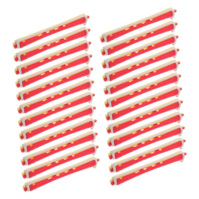 HAKIDZEL 24pcs Heatless Curling Rods No Heat Hair Curlers for Long Hair Cold Wave Perm Rods for Diy Styling Effortless Playful Curls