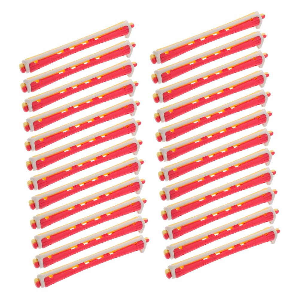 HAKIDZEL 24pcs Heatless Curling Rods No Heat Hair Curlers for Long Hair Cold Wave Perm Rods for Diy Styling Effortless Playful Curls