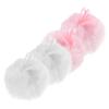 PartyKindom 4PCS Fuzzy Powder Puff Set for Makeup Dry Powder Puff for Face Cheek Velour Cosmetic Applicator for Women Portable Soft for Easy Application Random Style view 1
