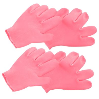 Didiseaon 2pairs Moisturizing Gloves for Dry Hands Overnight Lotion Gloves Silicone