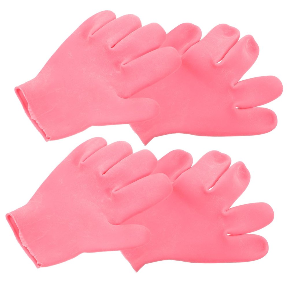 Didiseaon 2pairs Moisturizing Gloves for Dry Hands Overnight Lotion Gloves Silicone