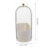 NOLITOY Rotating Makeup Brush Holder with Cover Clear Cosmetic Organizer for Countertop Storage Versatile Desktop Makeup Brush and Lipstick Organizer for Home and Salons view 2