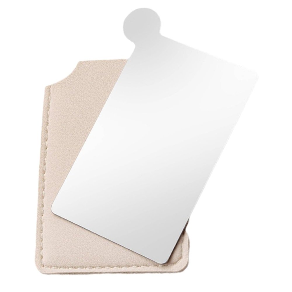 CALLARON Stainless Steel Makeup Mirror Palette Foundation Blending Tray Portable Makeup Mixing Tool