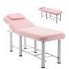 72.23"(L) x 27.56"(W) Professioanl Massage Table, Adjustable Tattoo Chair with Bottom Shelf Storage, Memory Foam Layer Salon Bed, Physical Therapy Table for Home, Spa Bed for Esthetician (Pink) view 1