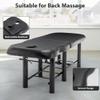 YHUBHSIS 72.23"(L) x 27.56"(W) Professioanl Massage Table,Adjustable Tattoo Chair with Bottom Shelf Storage,Memory Foam Layer Salon Bed,Physical Therapy Table for Home,Spa Bed for Esthetician (Black) view 4
